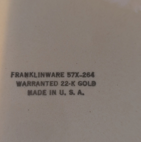 Vintage Franklinware 22K Gold Plate USA. Set of 4. - Picture 4 of 6